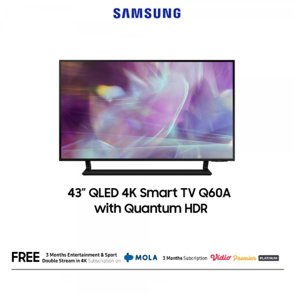 SAMSUNG 43” QLED 4K Smart TV QA43Q60AAKXXD