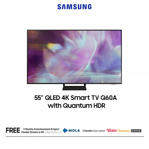 SAMSUNG 55” QLED 4K Smart TV QA55Q60AAKXXD