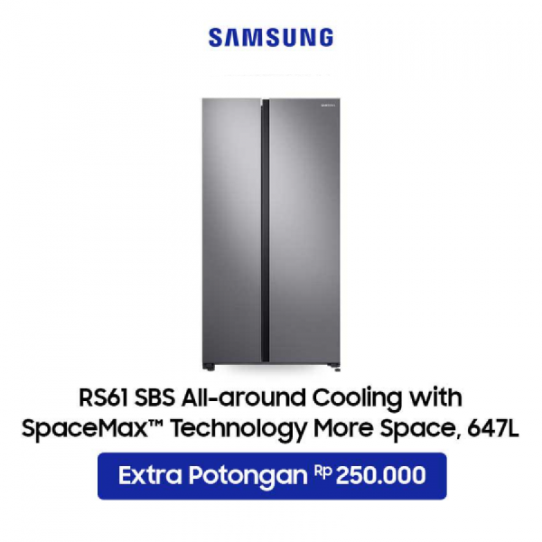 SAMSUNG Kulkas Side by Side 647L RS61R5001M9/SE