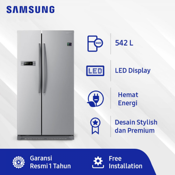 Samsung RS542NCAESL Kulkas Side By Side Digital Inverter 542 L