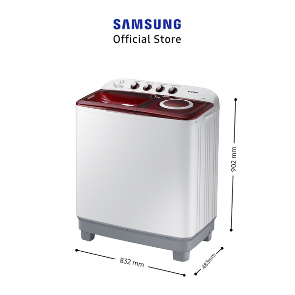 Samsung Mesin Cuci 2 Tabung, 8.5 Kg - WT85H3210MG