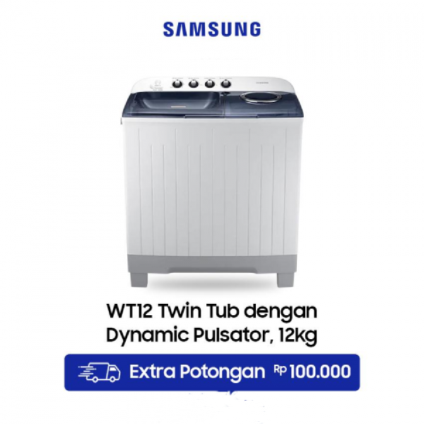 Samsung WT12J4200MB/SE Mesin Cuci 2 Tabung / Twin ...