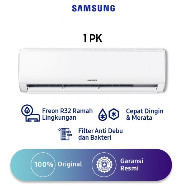 Samsung AC 1 PK Standard R32 dengan Fast Cooling A...