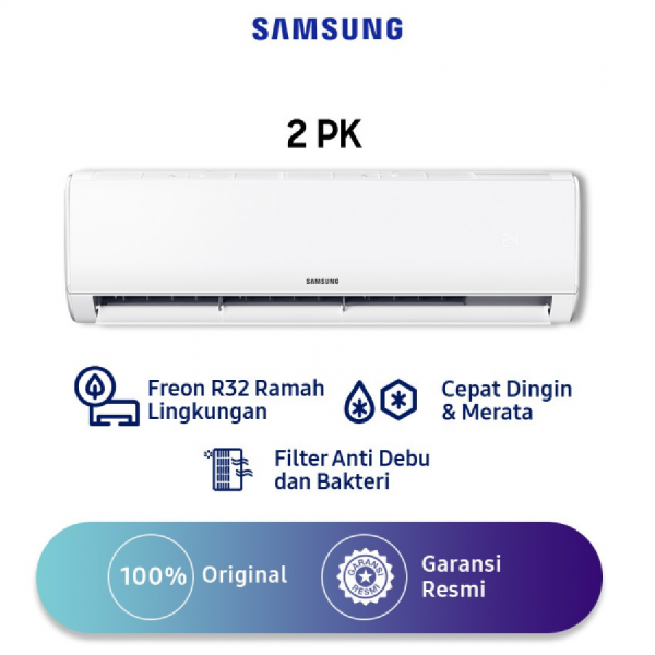 Samsung AC 2 PK Standard R32 dengan Fast Cooling A...